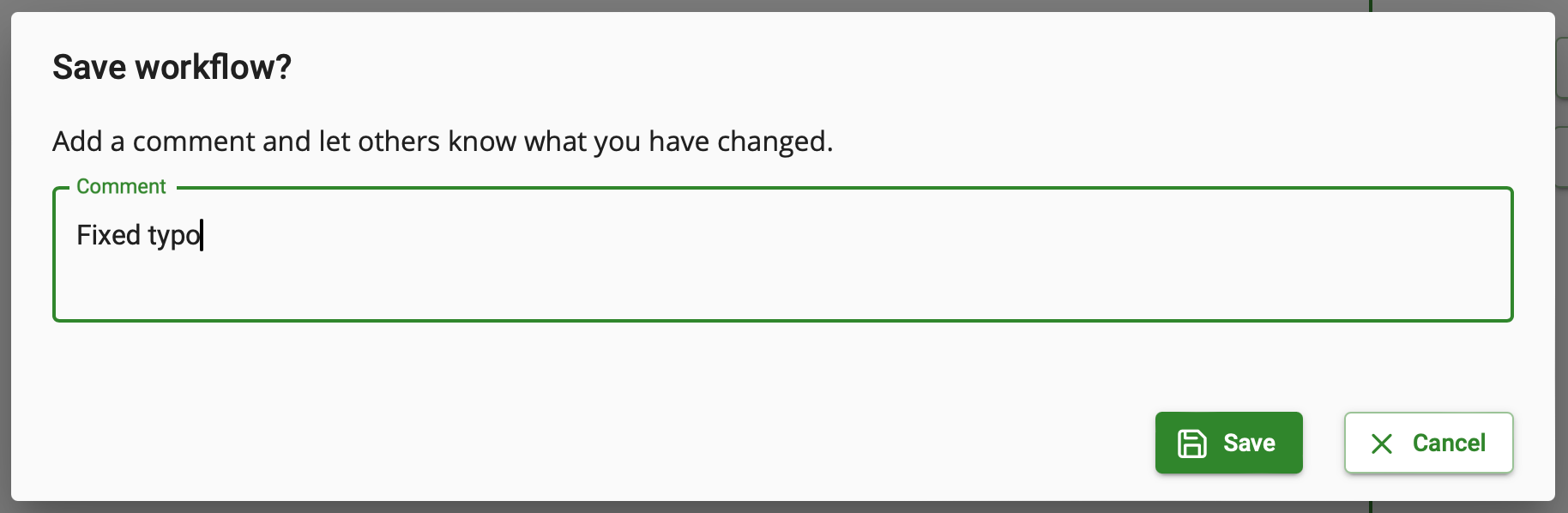 Workflow Name - Version